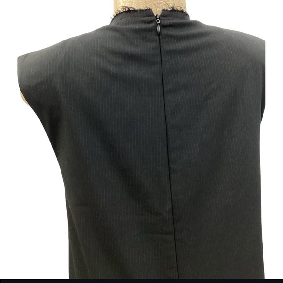 ZARA Black Pinstripe V-Neck
Sleeveless Wide Leg Jumpsuit M NEW - Picture 3 of 9